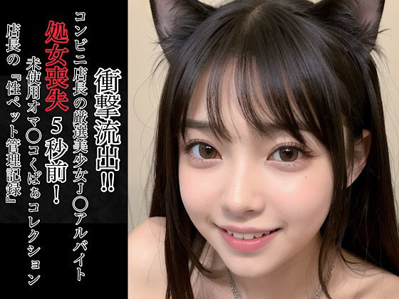 衝撃流出！！コンビニ店長の厳選美少女J◯アルバイト処女喪失5秒前！未使用オマ◯コくぱぁコレクション〜店長の『性ペット管理記録』〜