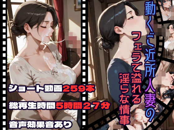 動くご近所人妻のフェラで溢れる淫らな情事
