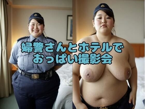 婦警さんとホテルでおっぱい撮影会