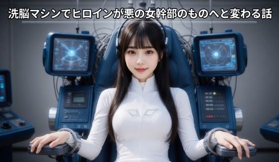 洗脳マシンでヒロインが悪の女幹部のものへと変わる話
