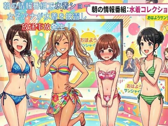 朝の情報番組で水着ショー。女子アナが水着を披露し放送事故発生！