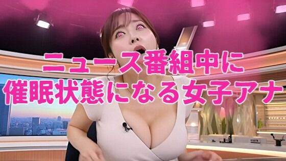 ニュース番組中に催●状態になる女子アナ