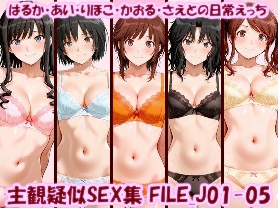 主観疑似SEX集 FILE_J01-05 はるか・あい・りほこ・かおる・さえとの日常えっち